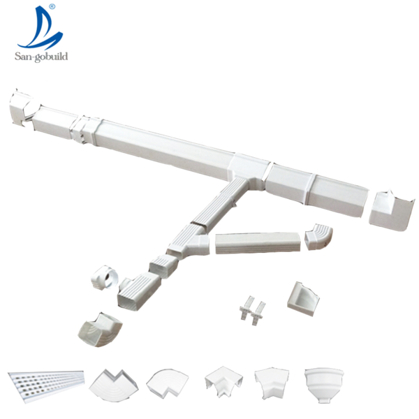 K-Style Roof Drain System PVC Rain Water Collector Gutter and Pipe