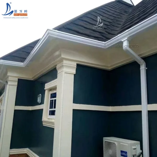 K-Style Roof Drain System PVC Rain Water Collector Gutter and Pipe