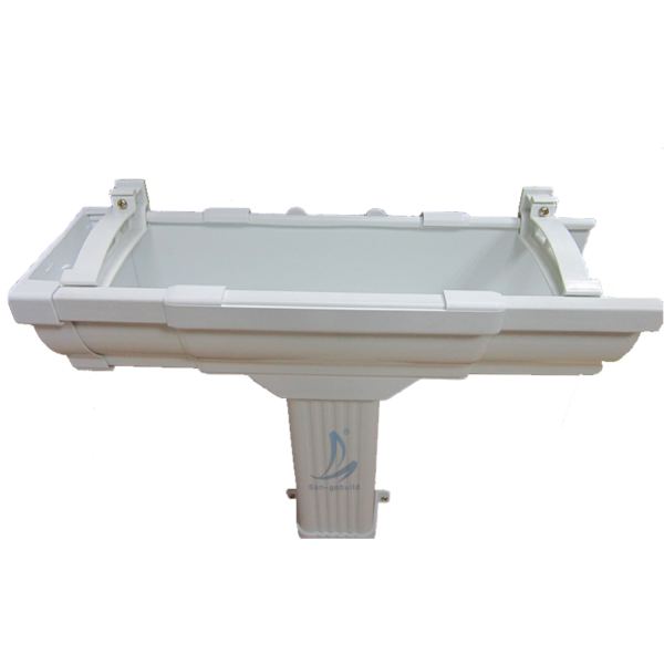 Kenya 5.2 Inch Rainwater Treatment Square Rain Gutter Building Pipe Downspout Gutters
