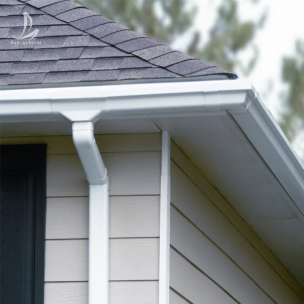 Kenya 5.2 Inch Rainwater Treatment Square Rain Gutter Building Pipe Downspout Gutters