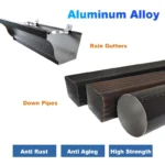 Kenya Aluminum Rain Gutter Downspout System Collect Water From Roof Tile North America 6K 7K 8K