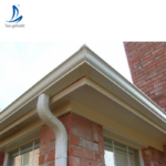 Leak Proof PVC Gutters Cover Waterproof Downspouts Rain Gutter for House