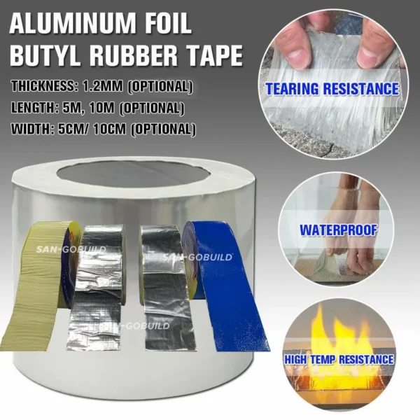 Leakage Repair Material Waterproof Adhesive Butyl Rubber Seal Tape