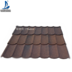 Lifetime New Zealand Standard Stone Coated Metal Roof Tiles, Charcoal Color Classical Corrugated Aluminum Zinc Stone Granule Steel Plate Roof Tiles Philippines