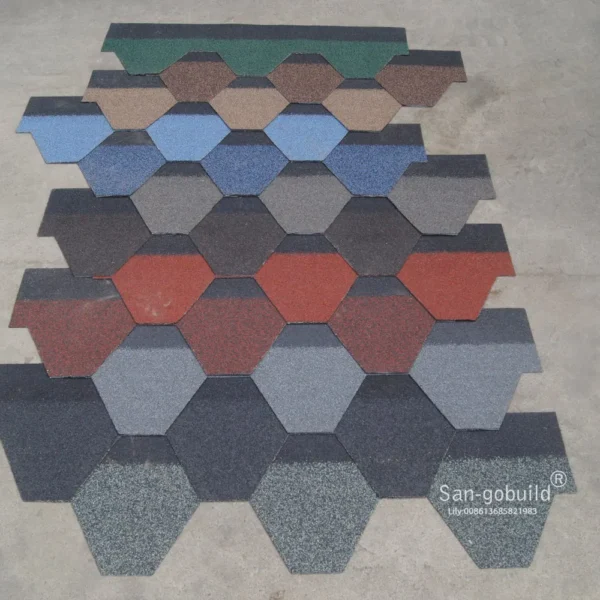 Lifetime Warranty Mosaic/ Fish Scale/ 3-Tab Asphalt Roof Shingle Spanish Style Roof Tiles