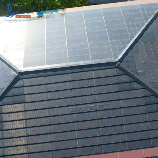 Lighter Weight Building Material Flexible Solar Roof Tile BIPV Solar Power System