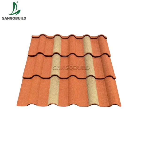 Lightweight Design Easy Installation Soundproof Stone Coated Metal Roof Tile Roof Material