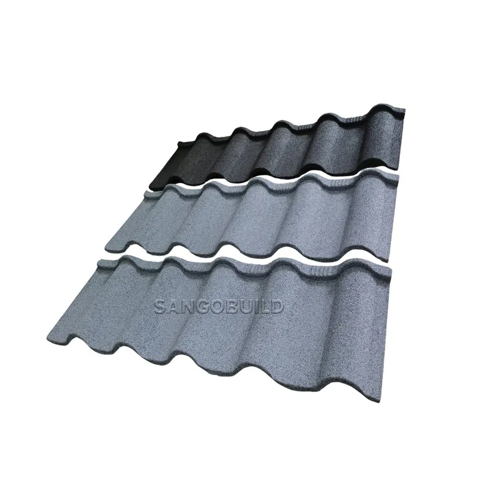 Lightweight Design Easy Installation Soundproof Stone Coated Metal Roof Tile Roof Material Lightweight Design Easy Installation Soundproof Stone Coated Metal Roof Tile Roof Material