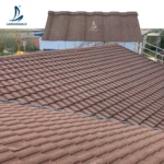 Lightweight Durable Waterproof Fireproof Stone Coated Metal Roof Tiles for Villas
