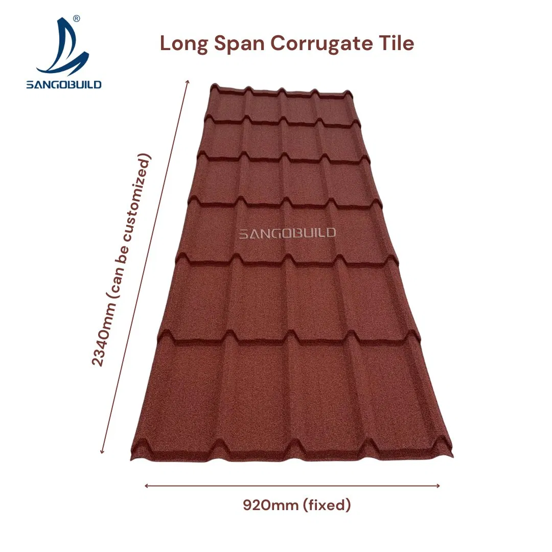 Long Span Stone Coated Roof Steel Sheets Long Span Stone Coated Roof Steel Sheets