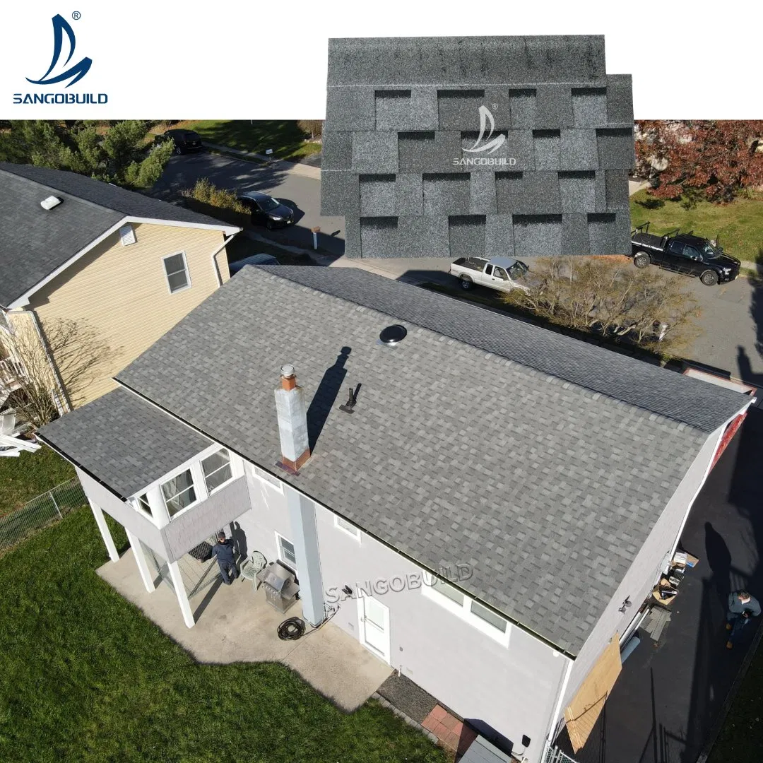 Low Cost Black Grey Bitumen 30-Year Lifespan Bitumen Roof Shingles Low Cost Black Grey Bitumen 30-Year Lifespan Bitumen Roof Shingles