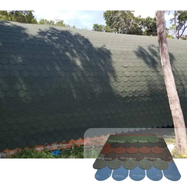 Low Maintenance Beautiful Roofing 3-Tab Asphalt Shingle Residential Roofing Material