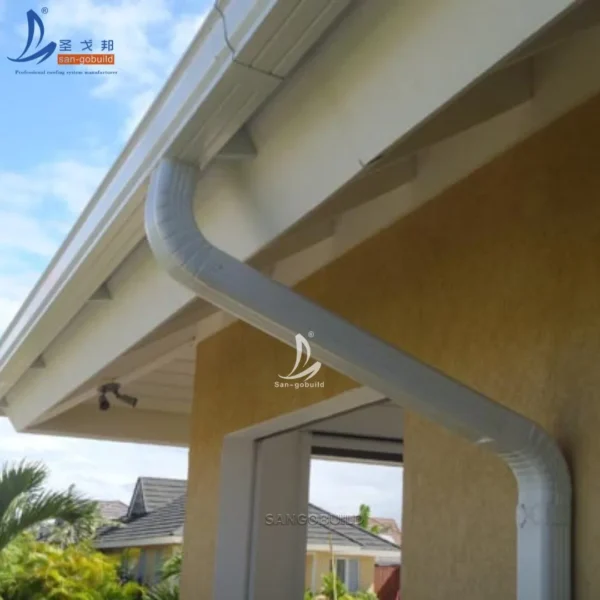 Malaysia Colored Vinyl Rain Downspouts Rainwater Collector Roof Rain Gutter Accessories