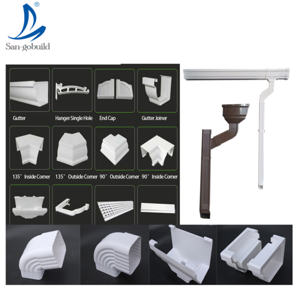 Malaysia Gutter Price/Gazebos Rain Gutters in Yiwu/PVC Pipe Rain Gutter