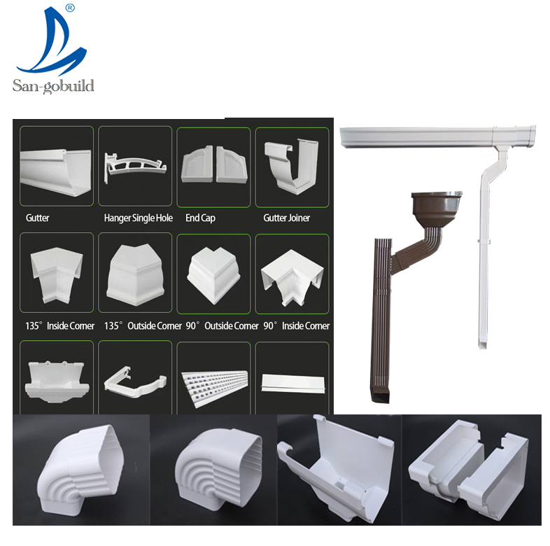 Malaysia Gutter Price/Gazebos Rain Gutters in Yiwu/PVC Pipe Rain Gutter Malaysia Gutter Price/Gazebos Rain Gutters in Yiwu/PVC Pipe Rain Gutter