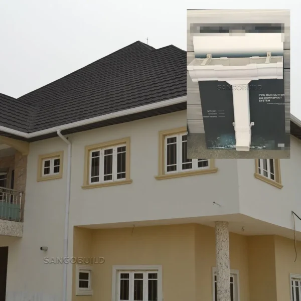 Malaysia Kenya Customize Rain Gutter 5.2inch Cheap Price Vinyl Downspouts and Gutters Fittings Philippines India Plastic Roof Drainage System
