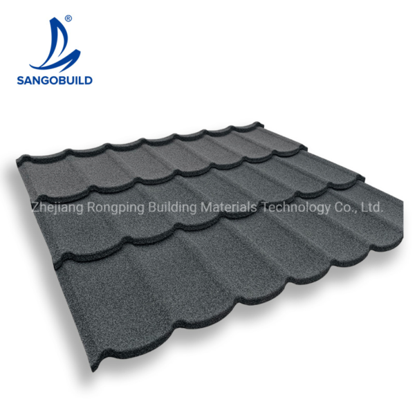 Manufacturer Construction Material High Quality Galvanized Aluminum Plate Corrugated Color Stone Coated Steel Roofing Tile
