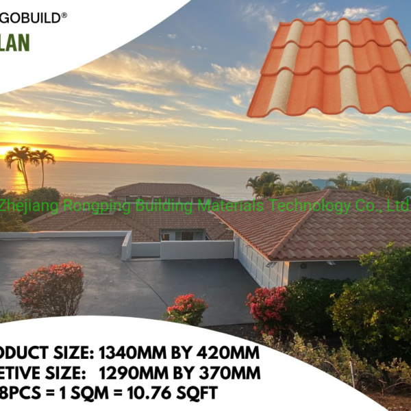Metal Roofing Shingles Stone Coated Aluminium Tile Roofing Construction Materials Stone Coated Matel Roofing Sheet