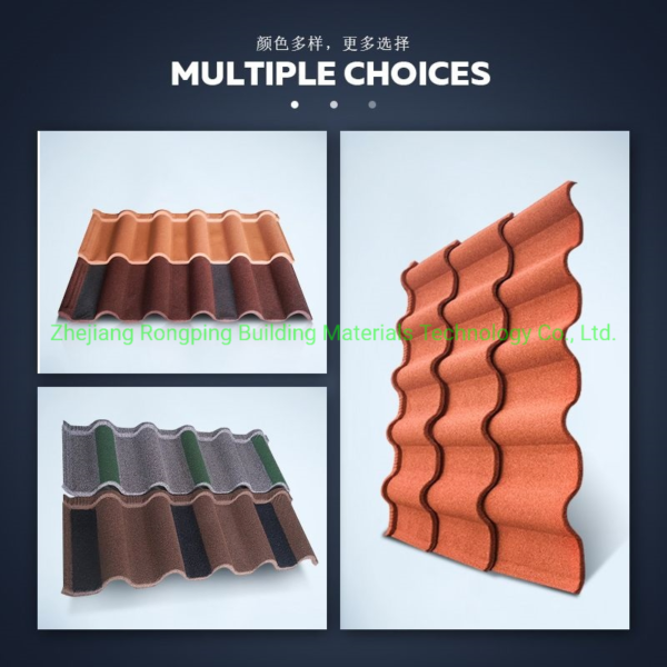 Metal Roofing Shingles Stone Coated Aluminium Tile Roofing Construction Materials Stone Coated Matel Roofing Sheet