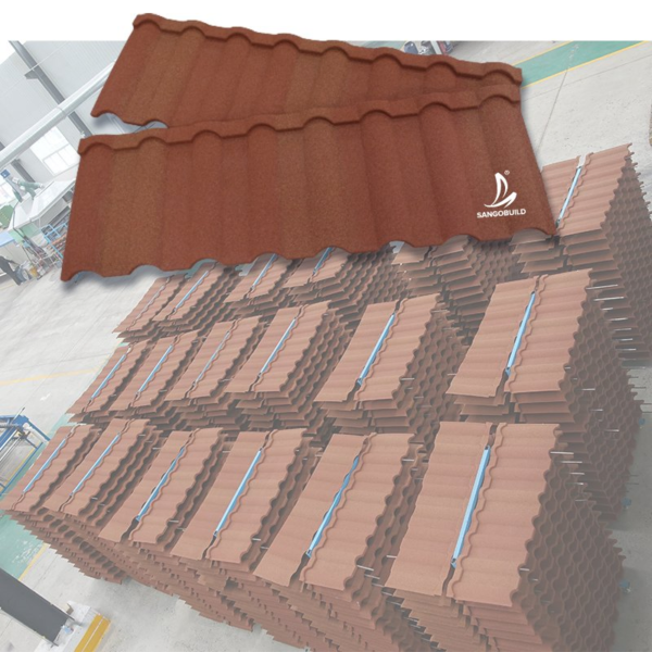 Metal Roofing Tiles Galvalume Stone Coated Steel Milano Roman Roof Tile Best Quality with Low Price