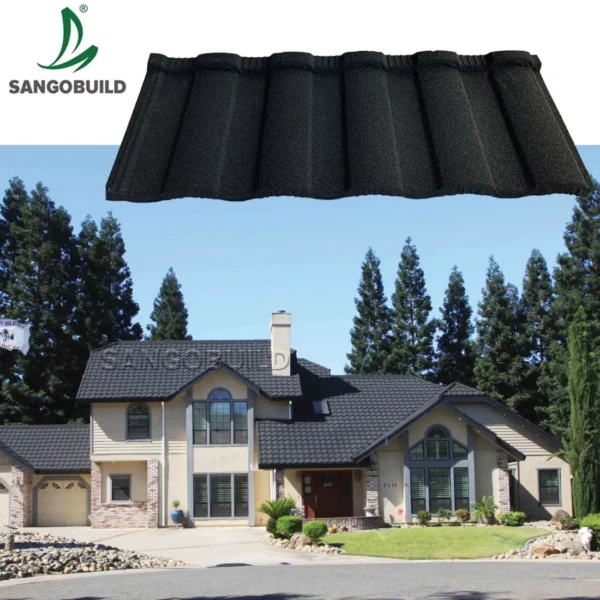 Meticulously Tested for Structural Integrity Stone Chips Coated Metal Roofing Material