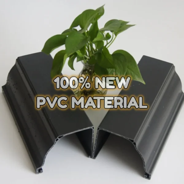 Mexico America Agricultura Rain Collecting System Colored PVC Roofing Gutter Square Gutter and Downspout Water Harvesting Roof Gutter Price 1 Meter