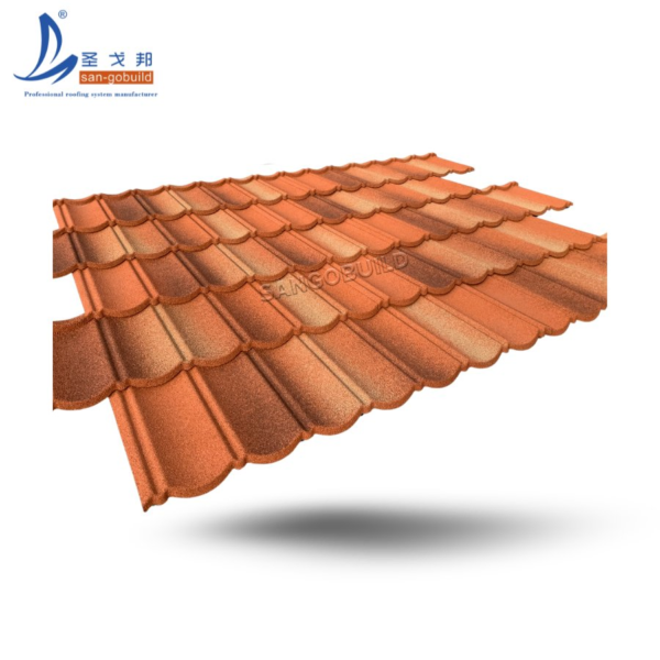 Modern Building Material Customized Tile Lightweight Waterproof Stone Coated Metal Roofing Sheet