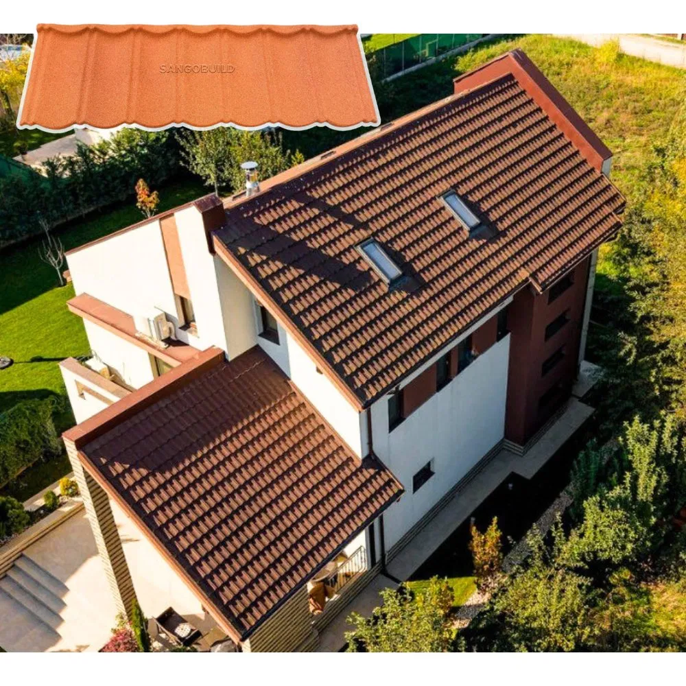 Modern Building Material Customized Tile Lightweight Waterproof Stone Coated Metal Roofing Sheet Modern Building Material Customized Tile Lightweight Waterproof Stone Coated Metal Roofing Sheet