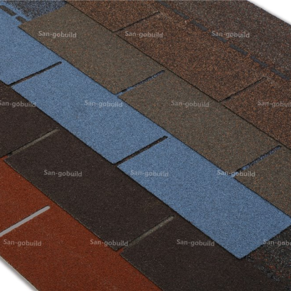 Modern Building Material Natural Stone Chips Covering Fiberglass Shingles Asphalt Bitumen Roof Shingle
