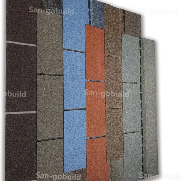 Modern Building Material Natural Stone Chips Covering Fiberglass Shingles Asphalt Bitumen Roof Shingle