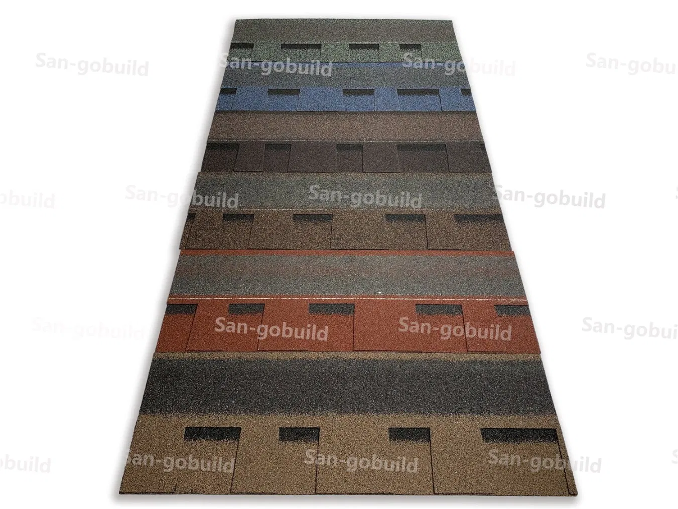 Natural Stone Chips Covered Fiberglass Asphalt Roofing Shingles Dual Layers Roof Tile Natural Stone Chips Covered Fiberglass Asphalt Roofing Shingles Dual Layers Roof Tile