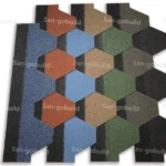 Nature Friendly Heat Resistant Roofing Material Rooftop Anti Storm Roof Tile Stone Coated Fiberglass Asphalt Shingle Roof