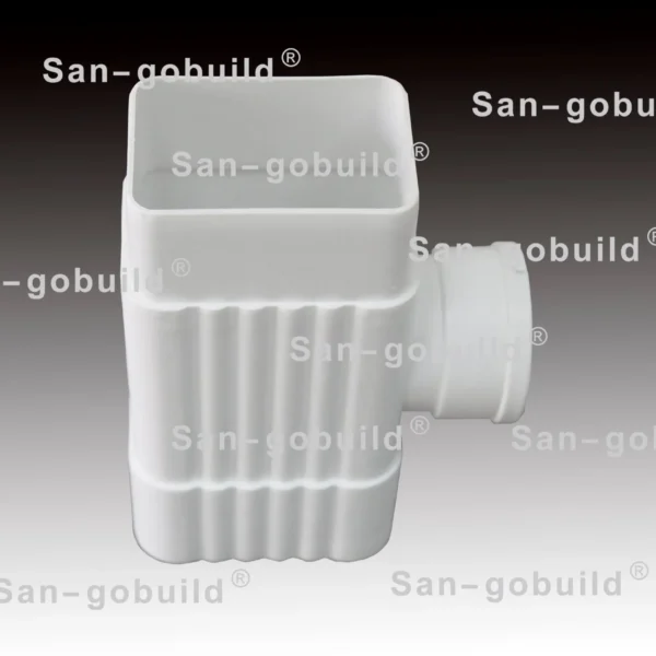 Never Fade Building Material Roof Drain System PVC Rainwater Gutter and Pipe Fittings End Cap
