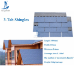 New 3-Tab Building Material Heat Resistant Popular Sale Fiberglass Asphalt Roofing Shingles Prices in Thailand Malaysia Philippines