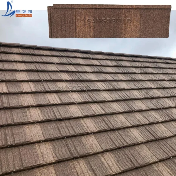New Arrival Building Materials Self-Locking Stone Coated Metal Roofing Tiles Without Batten