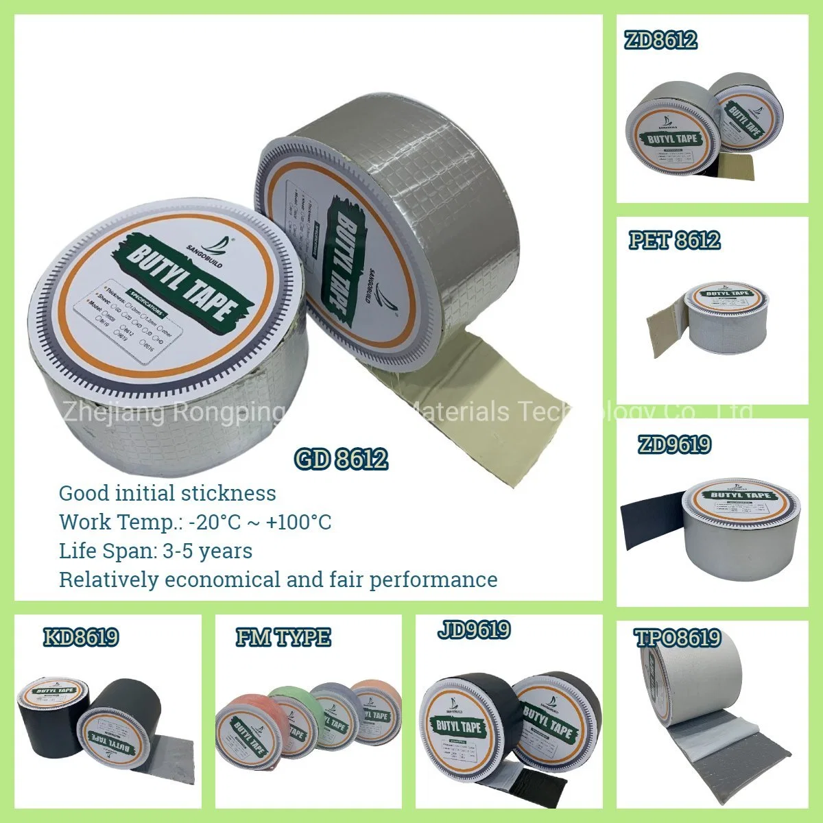 New Construction Materials Wall Crack Roof Duct Roofing Leakage Repairing Sealing Antiseptic Butyl Rubber Tape New Construction Materials Wall Crack Roof Duct Roofing Leakage Repairing Sealing Antiseptic Butyl Rubber Tape