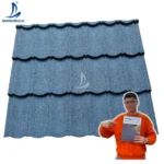 New Delhi Popular Metal Roof Tiles Factory Rate Per Feet USA Standard Blue Color Stone Coated Steel Roofing Sheets