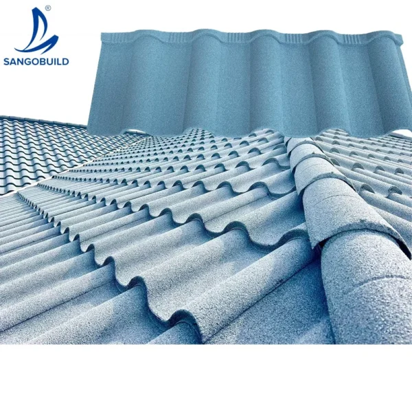New Style High Arch Light Weight Stone Coated Metal Roofing Tiles