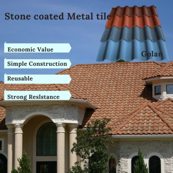 Newest Building Construction Materials Stone Metal Roofing Steel Roof Tiles
