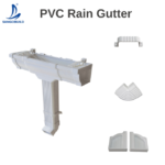 Nigeria Onitsha Lagos Abuja Hot Sale White Black Rain Roof Gutter Wholesale Price Per Meter