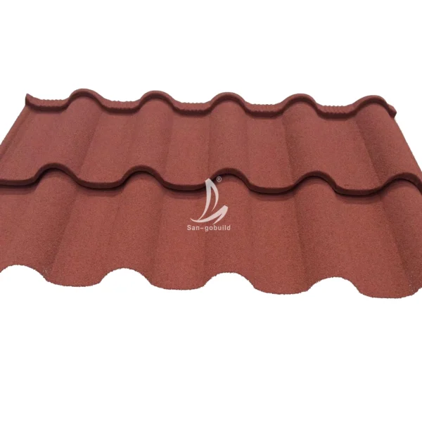 No Leaking Building Materials Stone Coated Interlocking Roofing Tiles