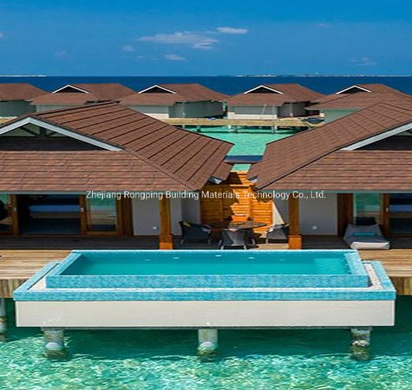 Ocean Roof Special Tile High Corrosion Resistant for Near Sea Houses Villas Ocean Resorts Color Stone Coated Metal Roofing