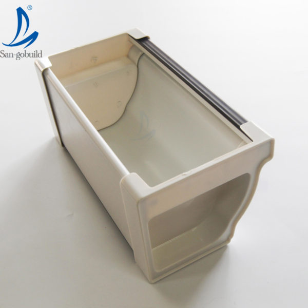 Other Plastic Building Materials Colored Vinyl Gutters and Downspouts PVC Rain Gutter USA