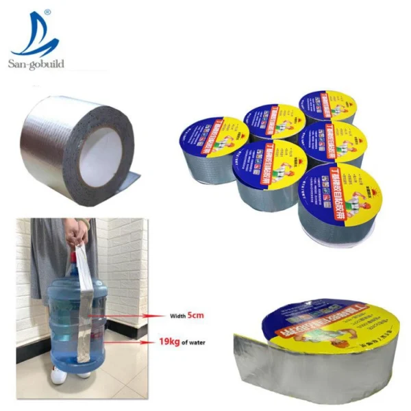 Outdoor Single Sided Self Adhesive Roof Rubber Repair Waterproof Butyl Tape