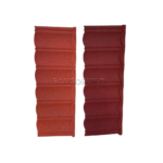 Personalized Plaid Color Galvanized Jumping Stone Coated Metal Ridge Cap Roof Shingles
