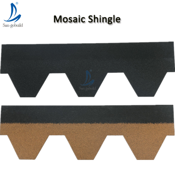Philippines Asphalt Shingles Mosaic Roofing Shingle