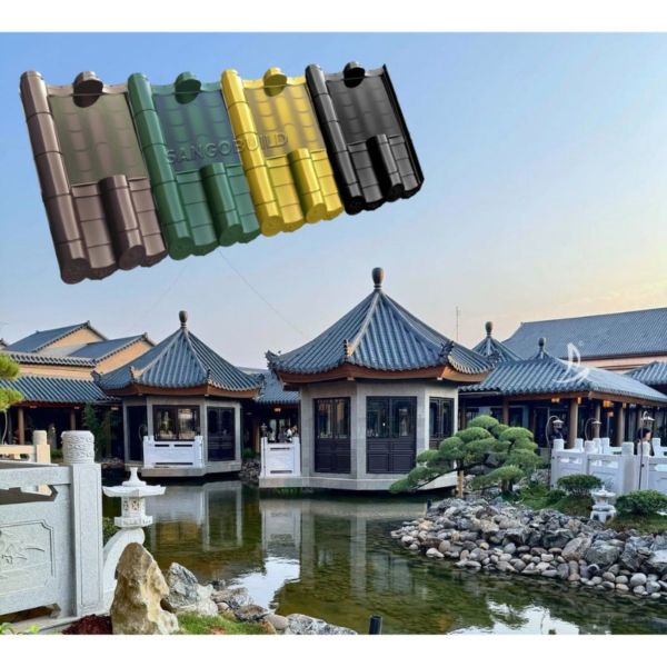 Photovoltaic BIPV Traditional Energy Efficient Solar Panel Dual-Glass Triple-Arch Solar Roof Tile