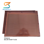 Photovoltaic Powered Roofing Generates Energy System Double Glass BIPV Solar Roof Tiles
