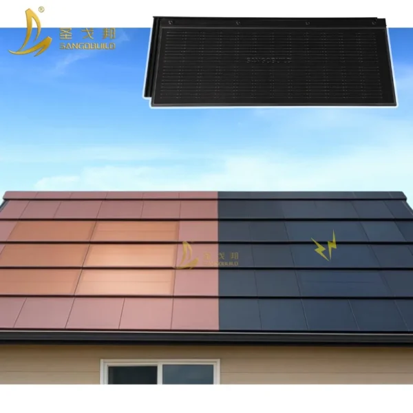 Photovoltaic System Lightweight Solar Roofing Sheet High Efficiency Solar Roof Tile