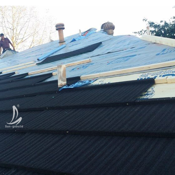Photovoltic System Solar Roof Tiles Compatible Stone Coated Roofing Tiles